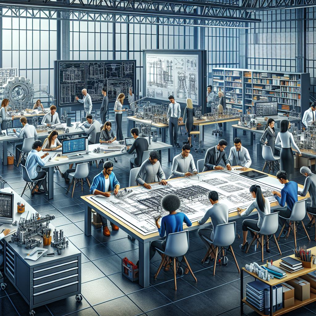 Engineering design and technical drafting workspace at GCC ADEC