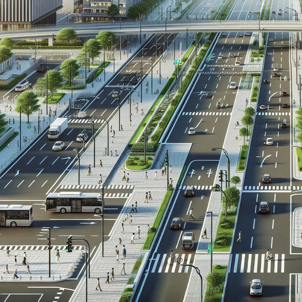 Smart and Sustainable Road Design by GCC ADEC, UAE